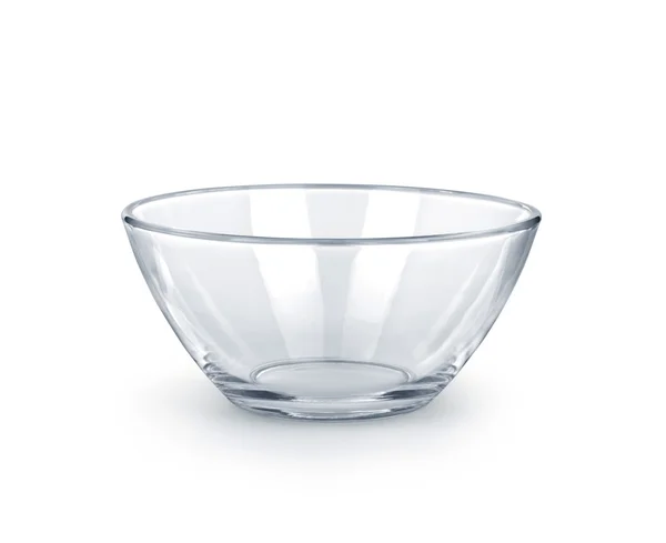Empty bowl glass isolated on the white background. — Stock Photo, Image
