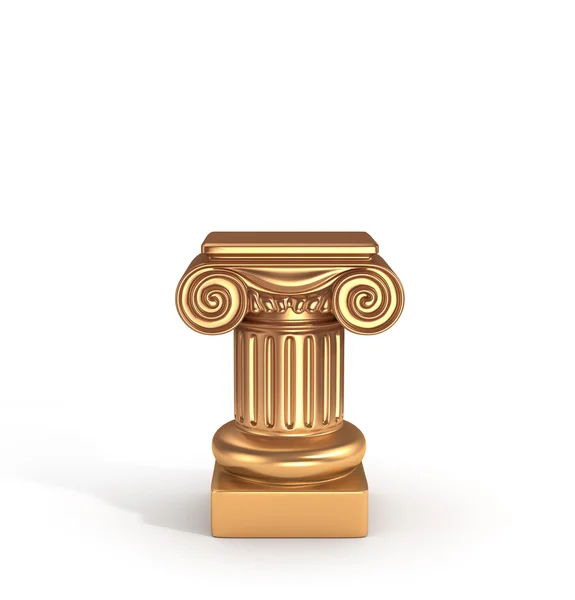 Pedestal de coluna de bronze . — Fotografia de Stock