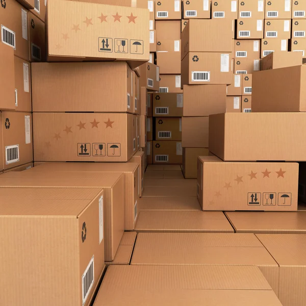 Stacks of Cardboard Boxes. Stock Photo by ©tashatuvango 21276147
