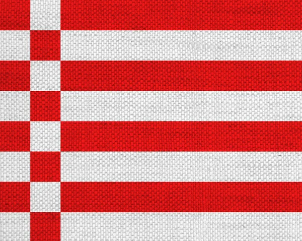 Vlag op oude linnen — Stockfoto