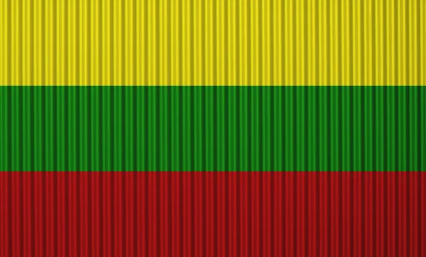 Flag on corrugated iron — Stock Photo, Image