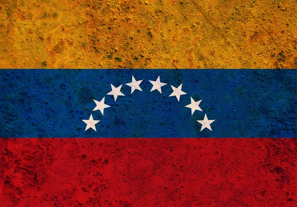 Bandera sobre metal oxidado — Foto de Stock