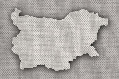 Bulgaristan harita üzerinde eski keten