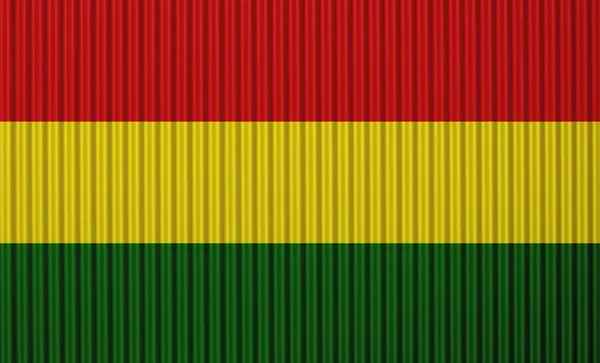 トタンにボリビアの旗 — ストック写真