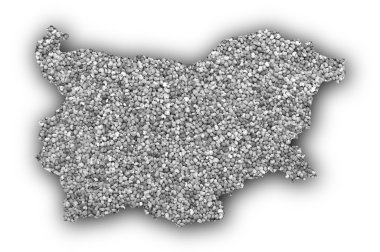 Bulgaristan harita üzerinde haşhaş tohumu