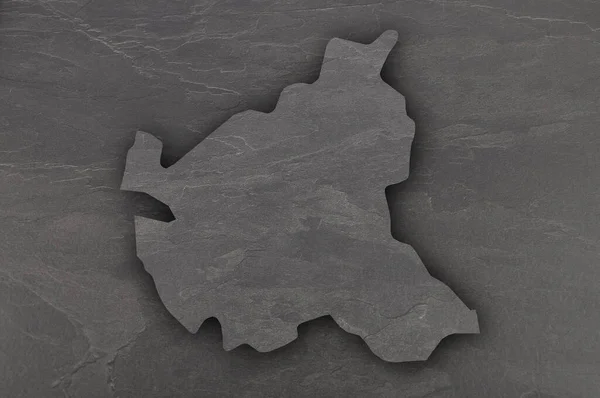 Карта Гамбурга Темному Аркуші — стокове фото