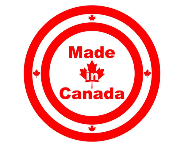 Знак Качества Изготовленный Канаде — стоковый вектор