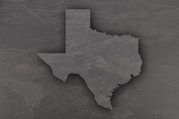 Kaart Van Texas Donkere Lei — Stockfoto