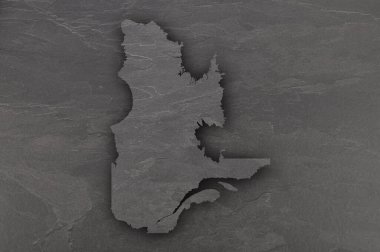 Quebec haritası karanlık sayfada