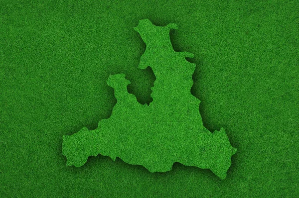 Mapa Salzburgo Feltro Verde — Fotografia de Stock