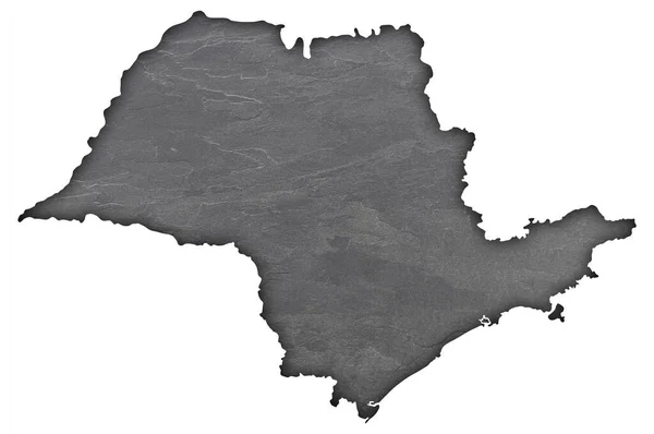Карта Сан Паулу Темном Листе — стоковое фото
