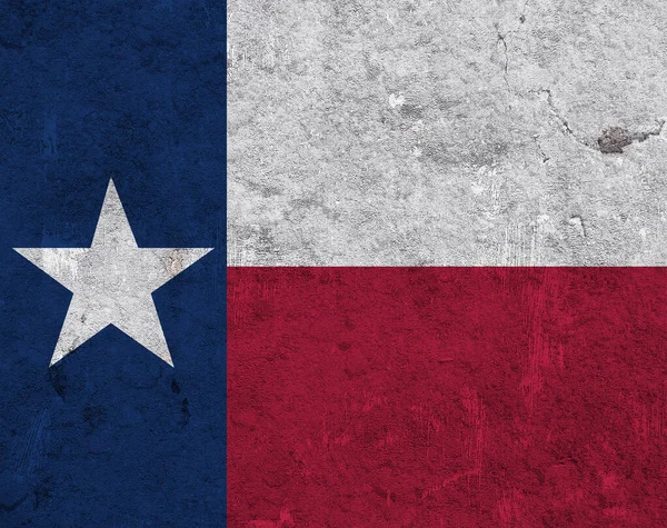 Vlag Van Texas Verweerd Beton — Stockfoto