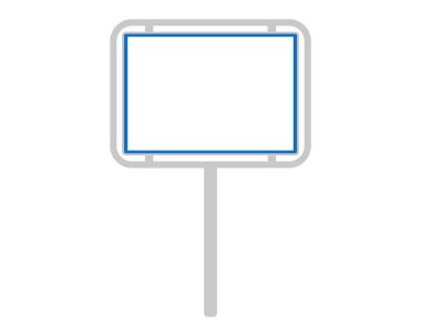 Avusturya 'nın yol işareti beyaz üzerine