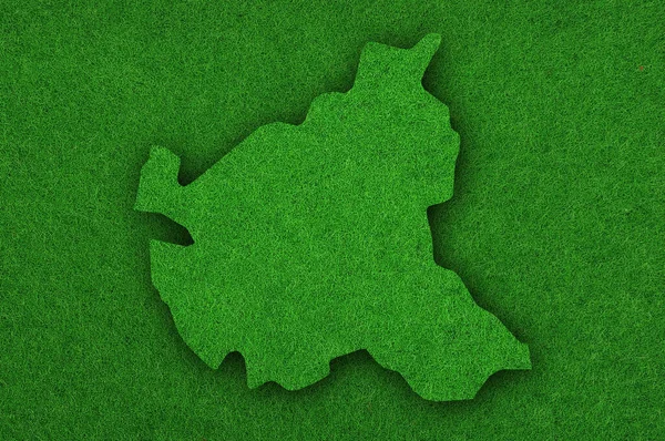 Hamburg Térképe Zöld Filcen — Stock Fotó