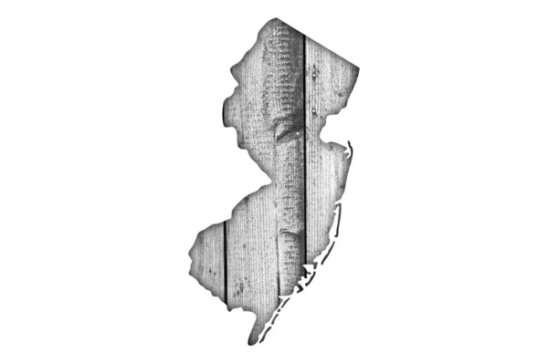 ニュージャージー州地図 — ストック写真