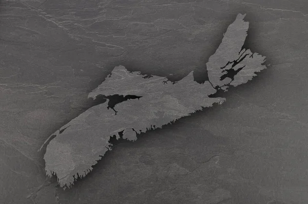Kara Tahtada Nova Scotia Haritası — Stok fotoğraf