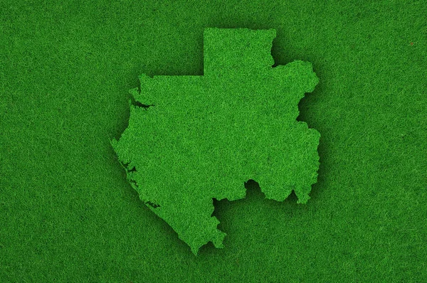 Зелена Карта Габону — стокове фото