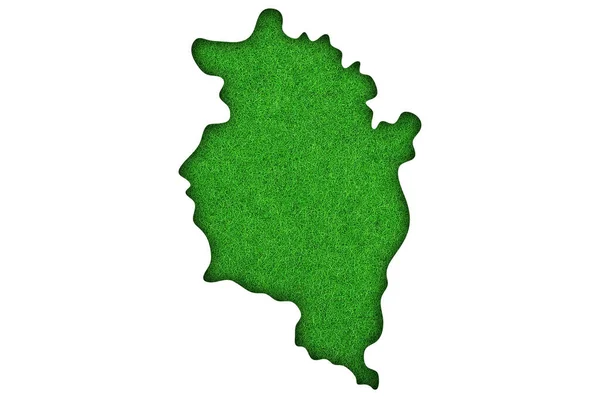 Mapa Vorarlberg Fieltro Verde — Foto de Stock