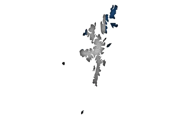 Mapa Bandera Islas Shetland Fieltro —  Fotos de Stock