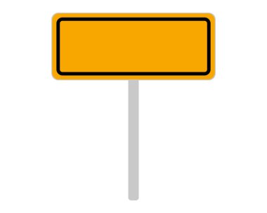 Slovenya 'nın yol işareti beyaz üzerine