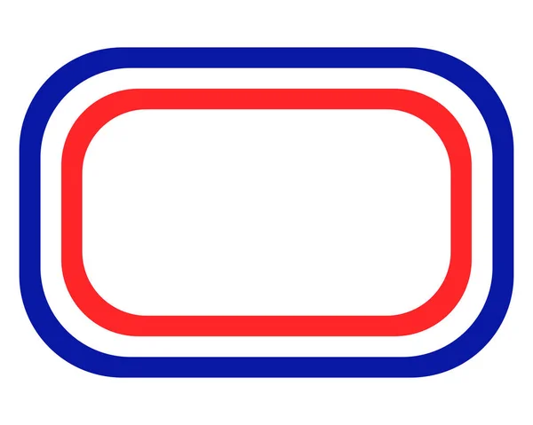 Französische Flagge Mit Kopierraum — Stockvektor