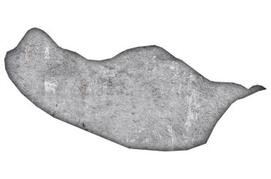 Yıpranmış beton üzerine Madeira Haritası