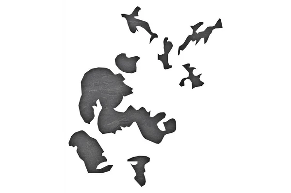 Mapa Orkney Ardósia Escura — Fotografia de Stock