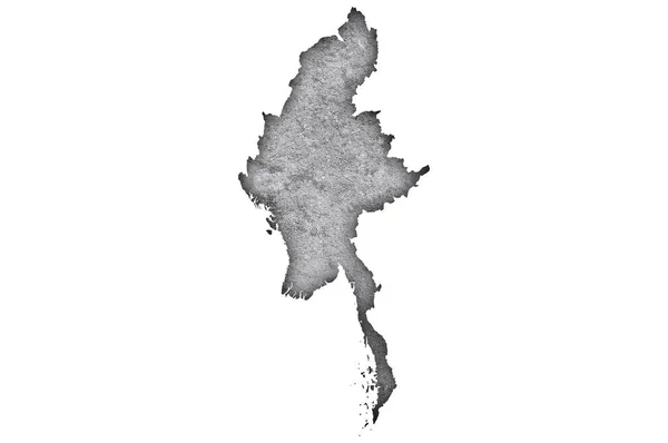 Карта Янми Вивітрюваному Бетоні — стокове фото