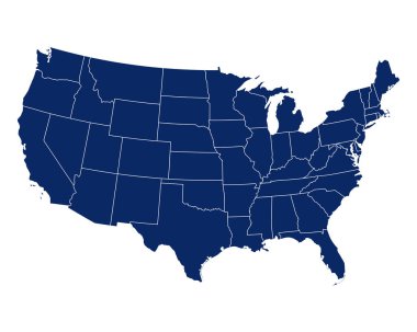 ABD 'nin eyalet ve sınır haritası