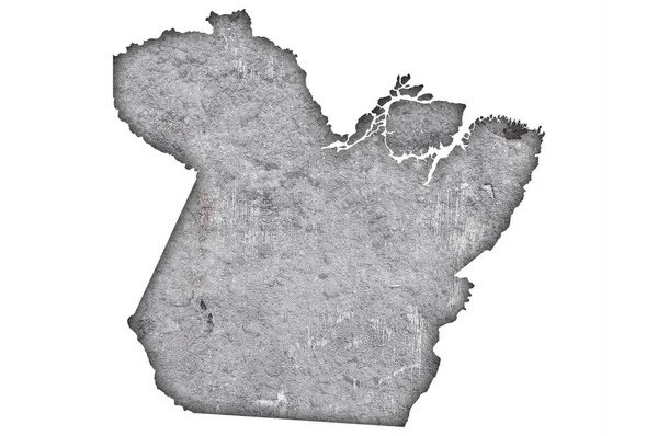 Карта Пара Вивітрюваному Бетоні — стокове фото