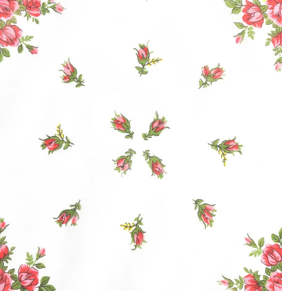 Tuch mit Blumen — Stockfoto