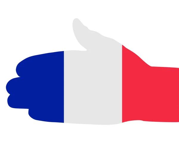 Poignée de main française — Image vectorielle