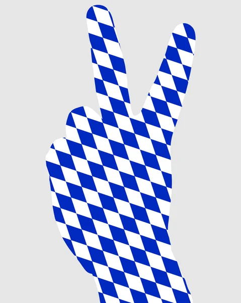 Bayerisches Fingersignal — Stockvektor