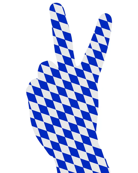 Bavarian finger signal — Stock Vector