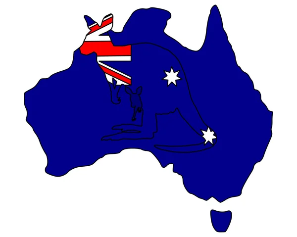 Australian kangaroo — Stock Vector