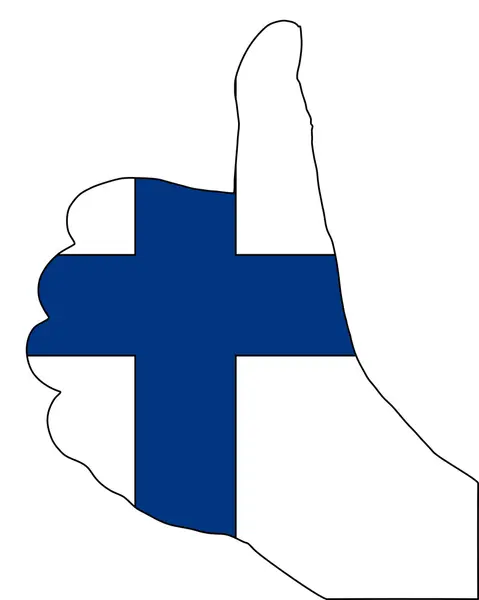 芬兰手信号 — 图库矢量图片