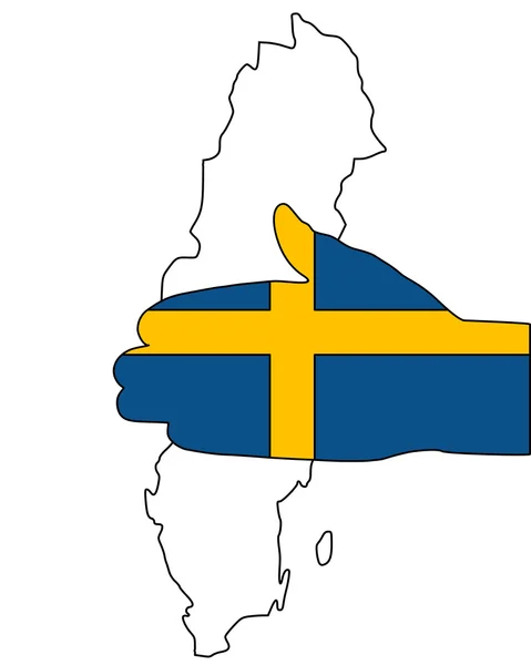 Swedish handshake — Stock Vector