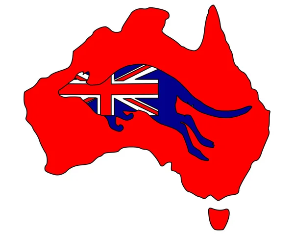 Кенгуру Австралии — стоковый вектор