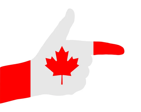 Kanadensiska finger signal — Stock vektor