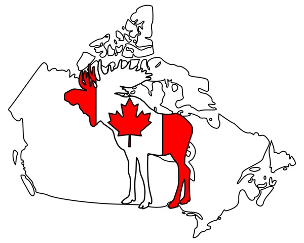 Canadese moose — Stockvector