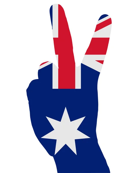 Australiska handsignaler — Stock vektor