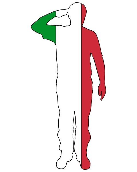 İtalyan selamı — Stok Vektör