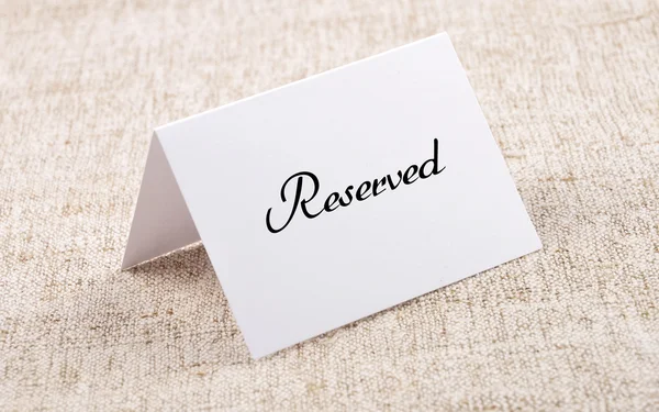 Place card — Stock Photo, Image