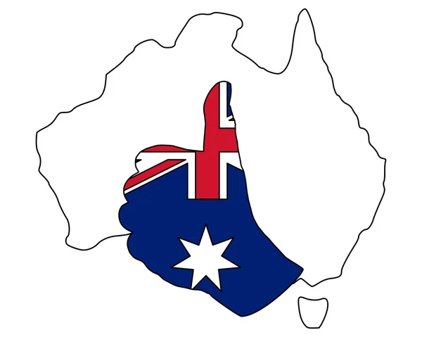 Australi hand signal — Stock vektor