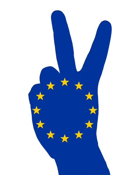 Signal du doigt européen — Image vectorielle
