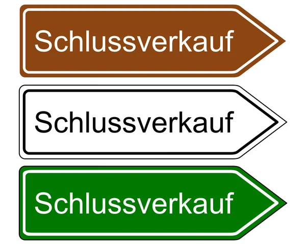 Wegweiser-Verkauf — Stockvektor