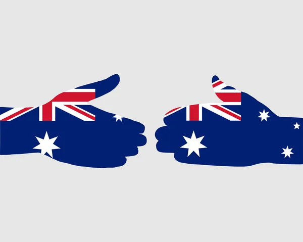 Poignée de main australienne — Image vectorielle