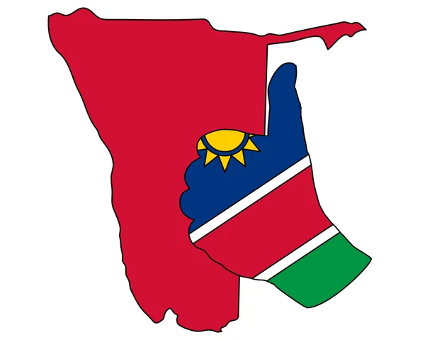 Namibia handzeichen — Stockvektor