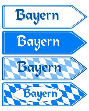 Signpost Bayern clipart