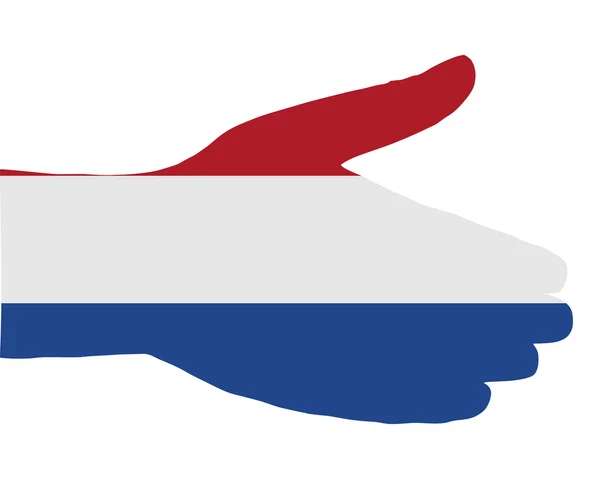 Hollandalı el sıkışma — Stok Vektör